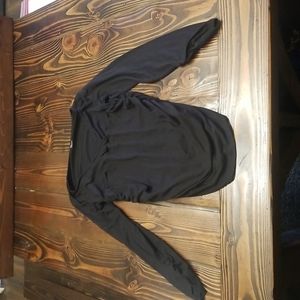 Merona ruched womens long sleeve top